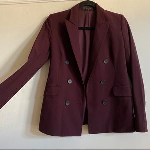 Theory Wool Burgundy Blazer!